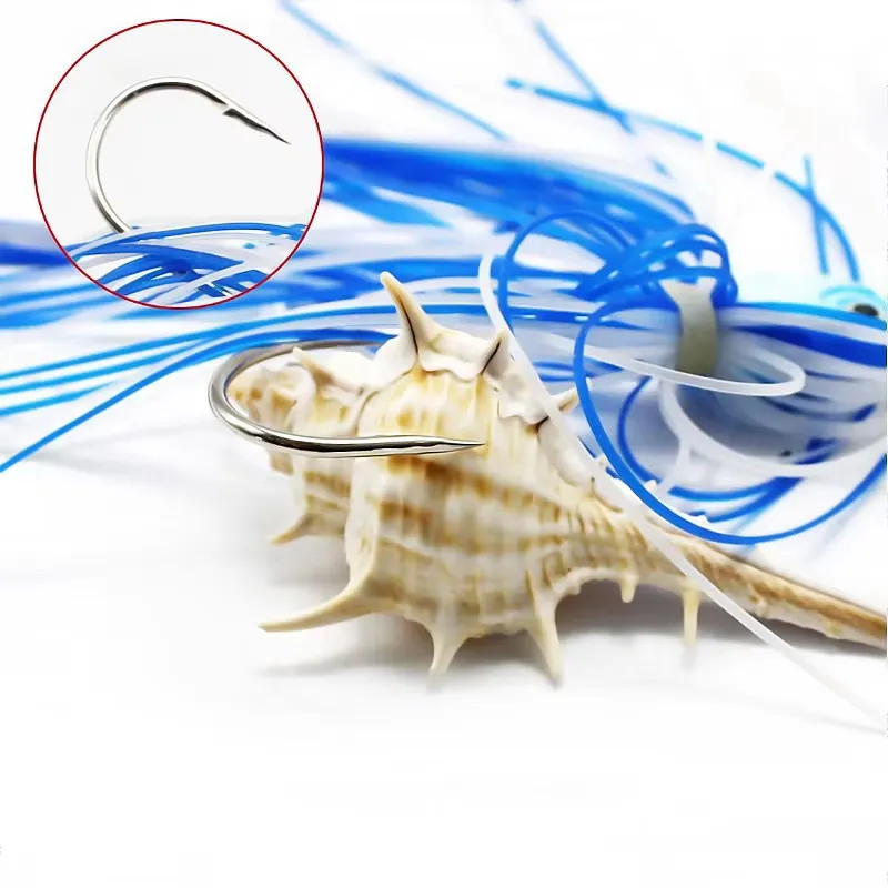 Spinnerbait con cuchilla giratoria de metal y anzuelo – Falda suave - imagen 2
