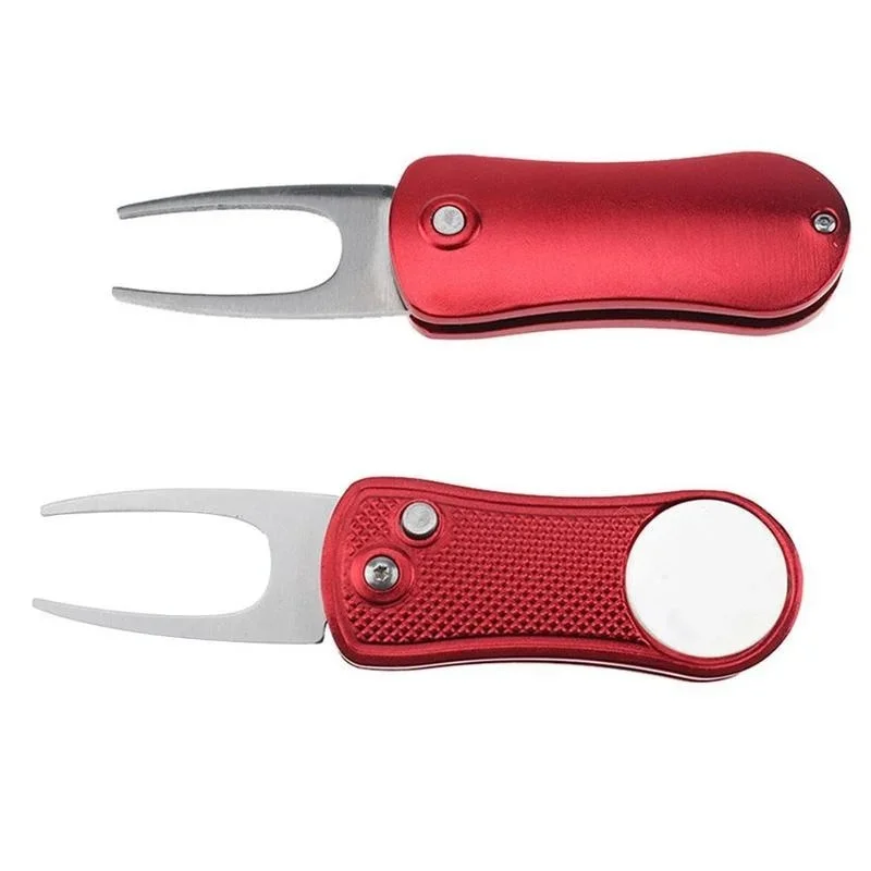 Horquilla de golf plegable de acero inox con botón de resorte - imagen 4