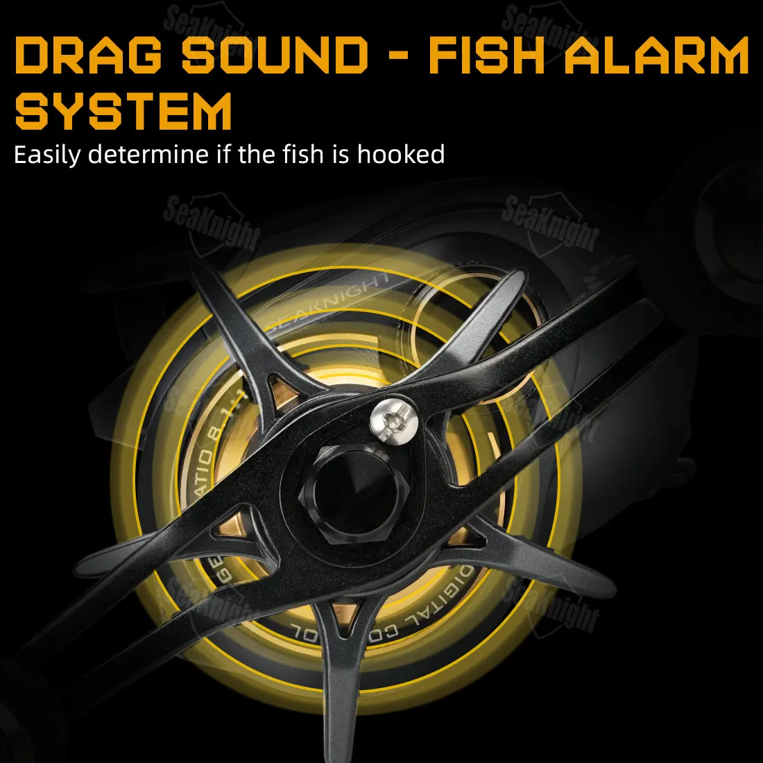 Carrete baitcasting SeaKnight FALCAN IV DC 8.1:1 arrastre fibra carbono - imagen 5
