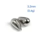 Jig head de tungsteno en gota para pesca en hielo DIY - imagen 5