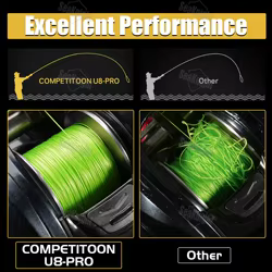 Línea de Pesca Trenzada SeaKnight U8 Pro Super Smooth – Revestimiento Si+