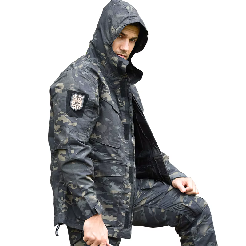 M65 Chaqueta de pesca camuflaje hombre – Resistente y cómoda - imagen 4