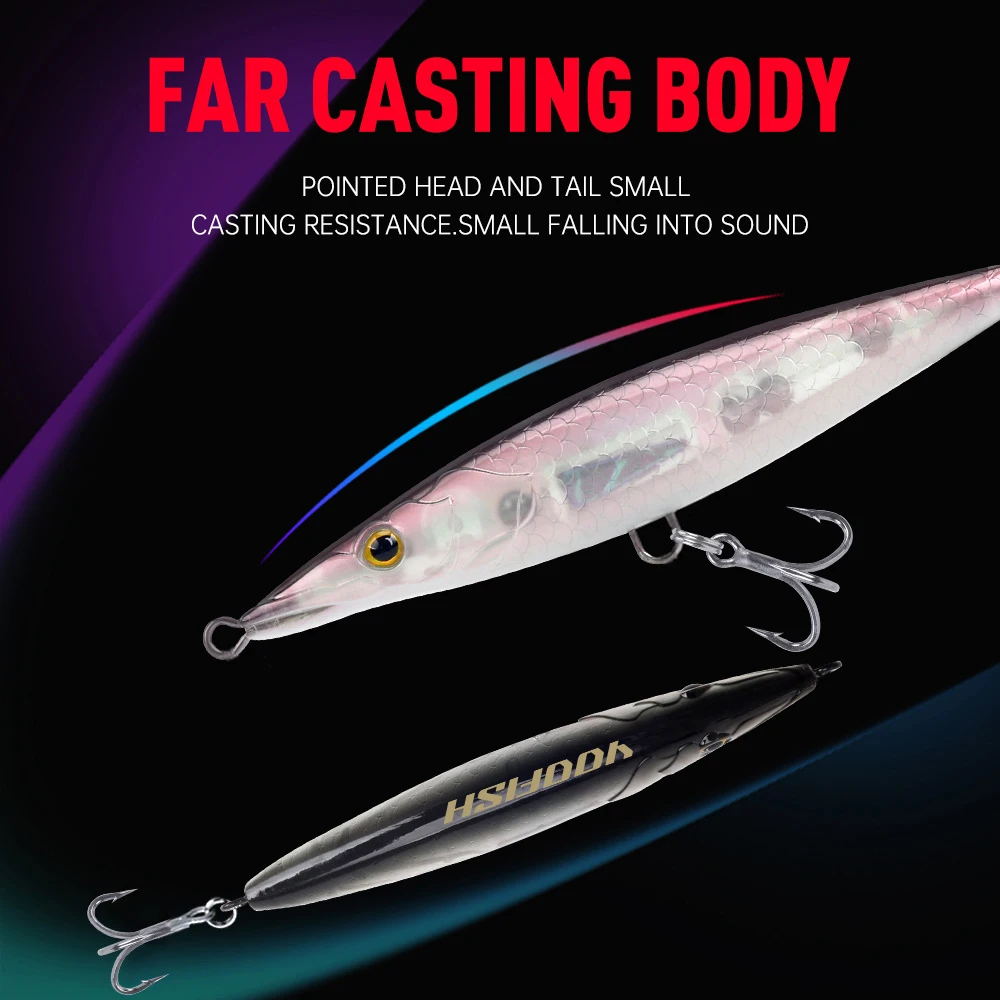 Señuelo stickbait flotante de superficie, lanzamiento largo - imagen 4