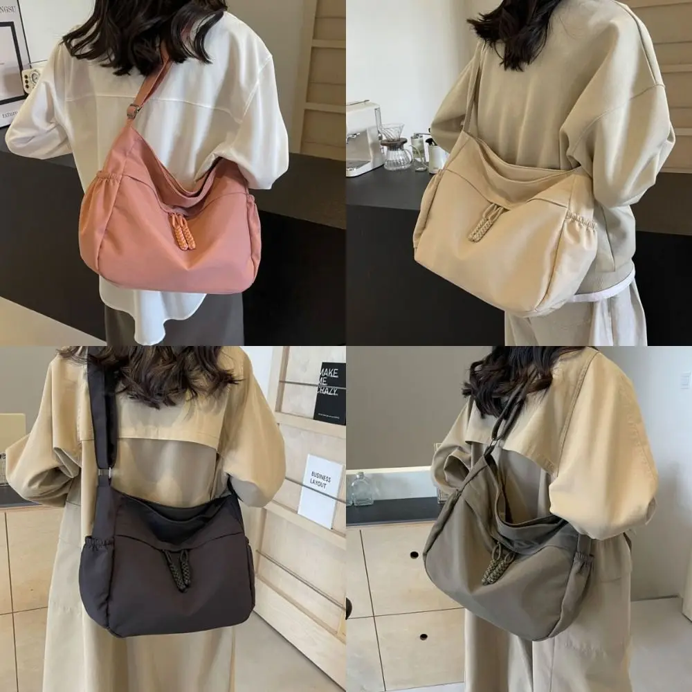 Bolso cruzado de nailon con cremallera y varios bolsillos - imagen 2