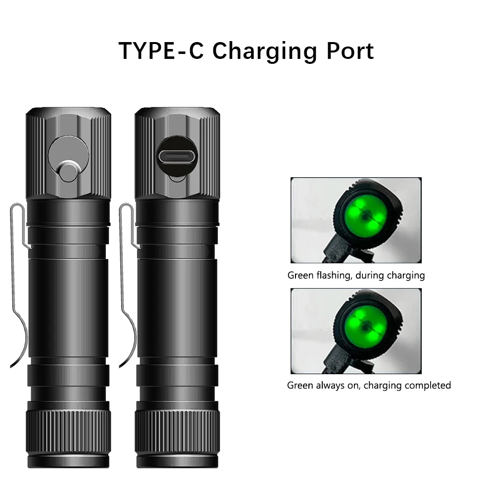 Faro HD30A Linterna LED USB-C para pesca - imagen 2