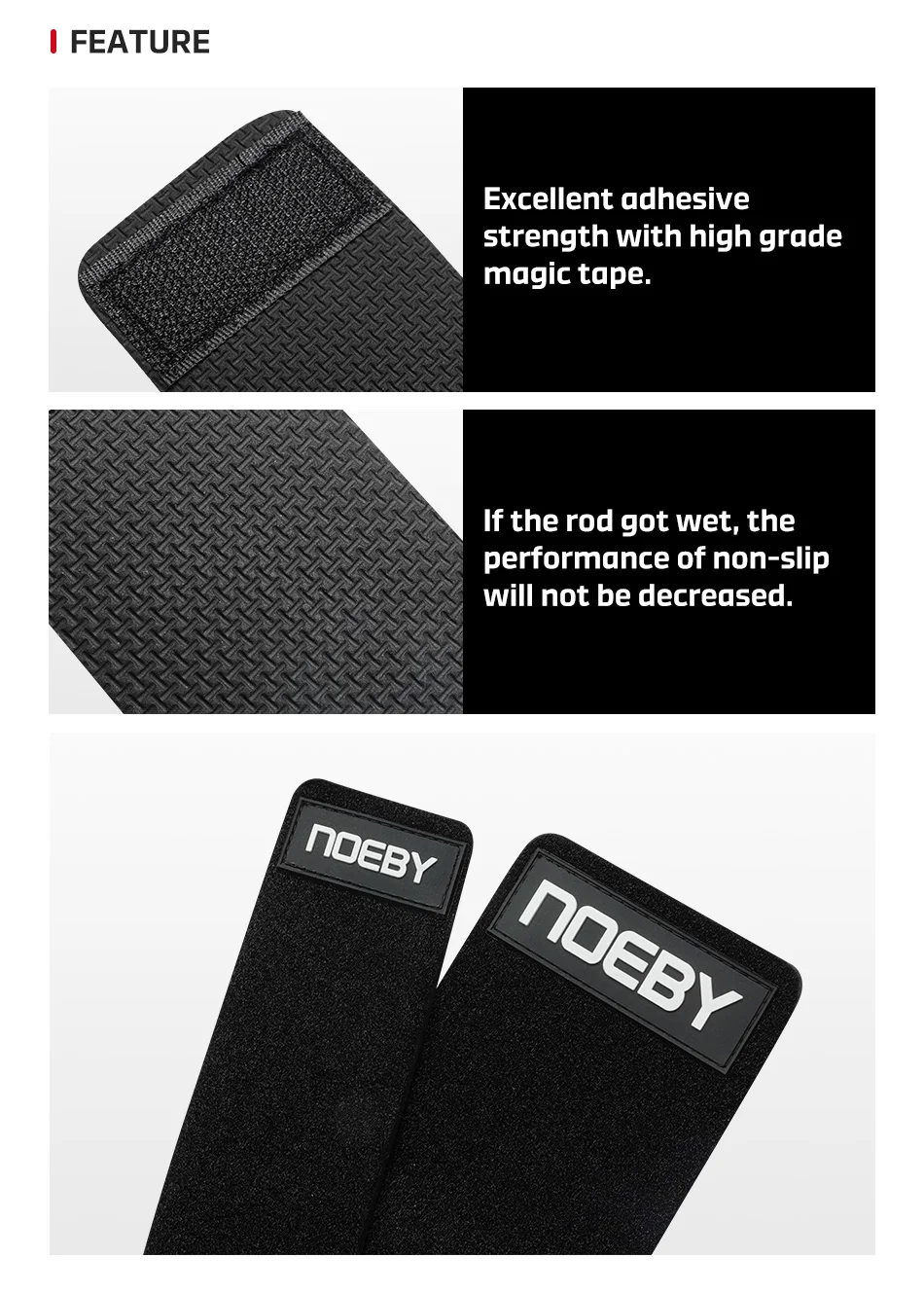 Vista general de la correa de neopreno Noeby con velcro