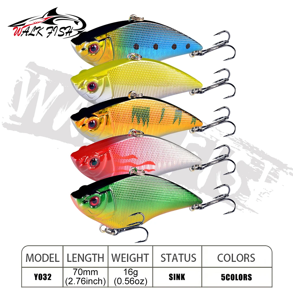 WALK FISH Señuelo VIB con sonido, alcance largo para lucio y lubina - imagen 3