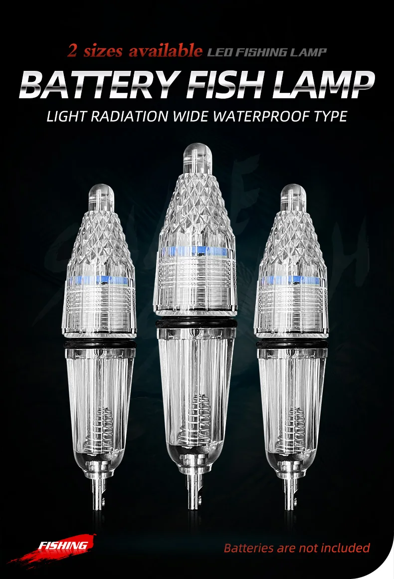 Luz LED subacuática para pesca de calamar en formato estroboscópico
