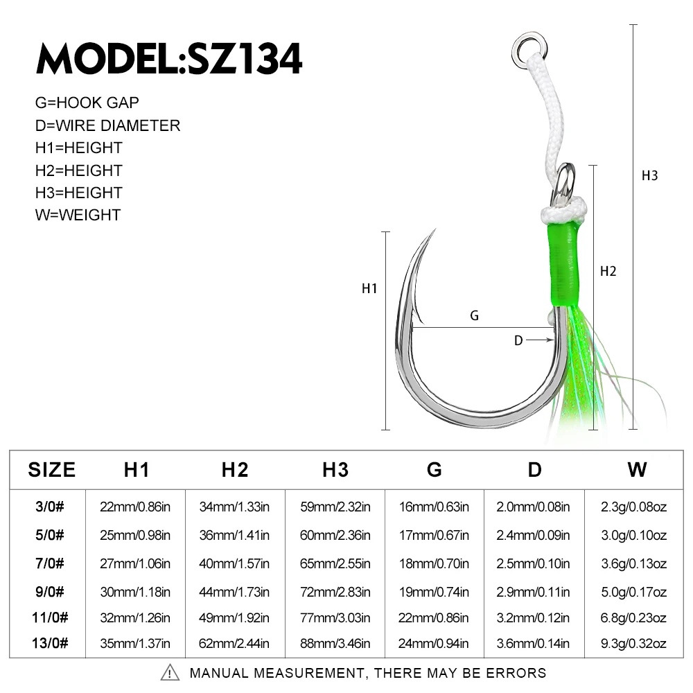 Anzuelos Jig doble de asistencia PROBEROS para aguas profundas - imagen 3