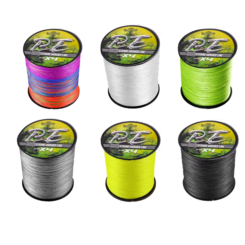 Línea de pesca trenzada multifilamento resistente para spinning - imagen 4