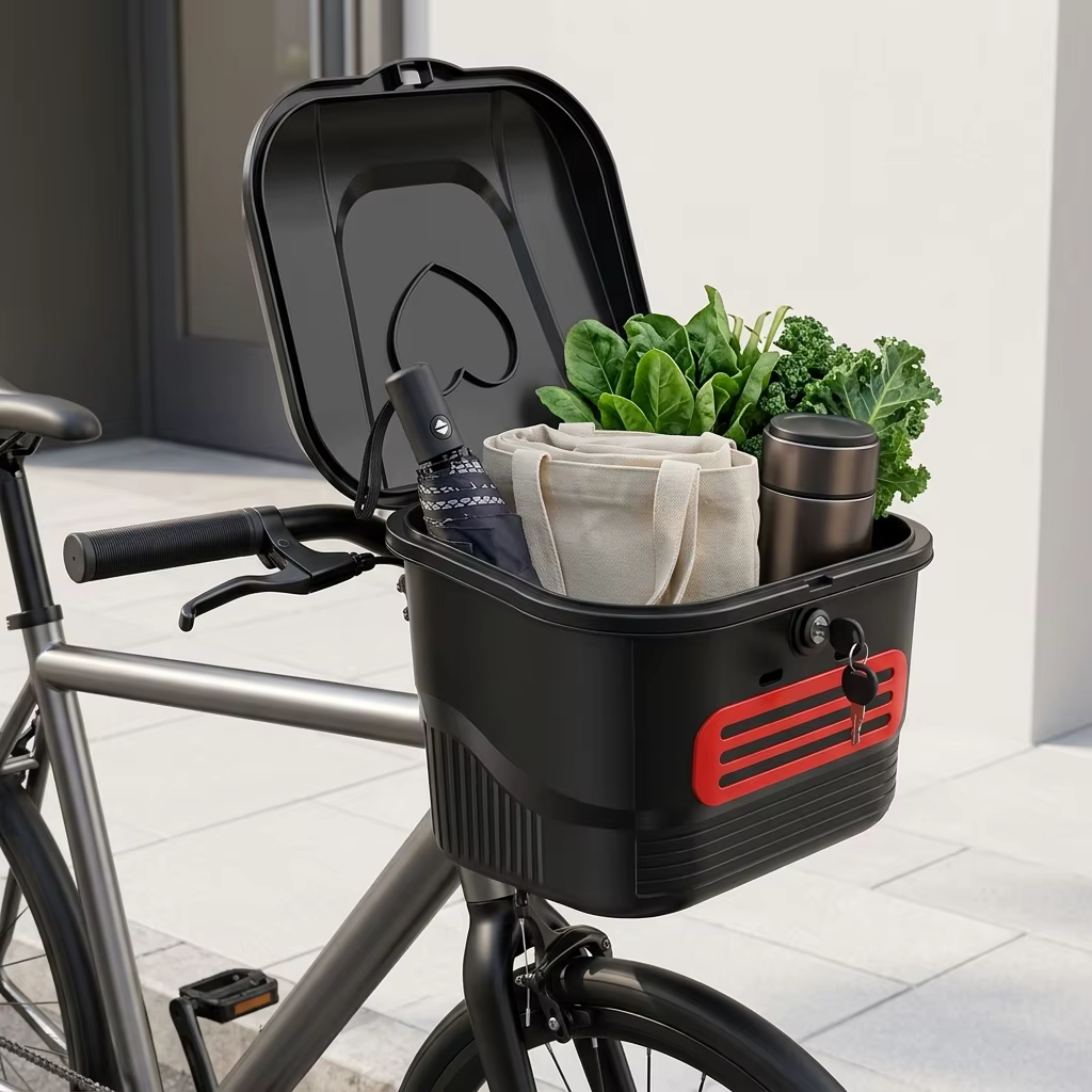 Cesta plegable impermeable para bicicleta con base antideslizante - imagen 4