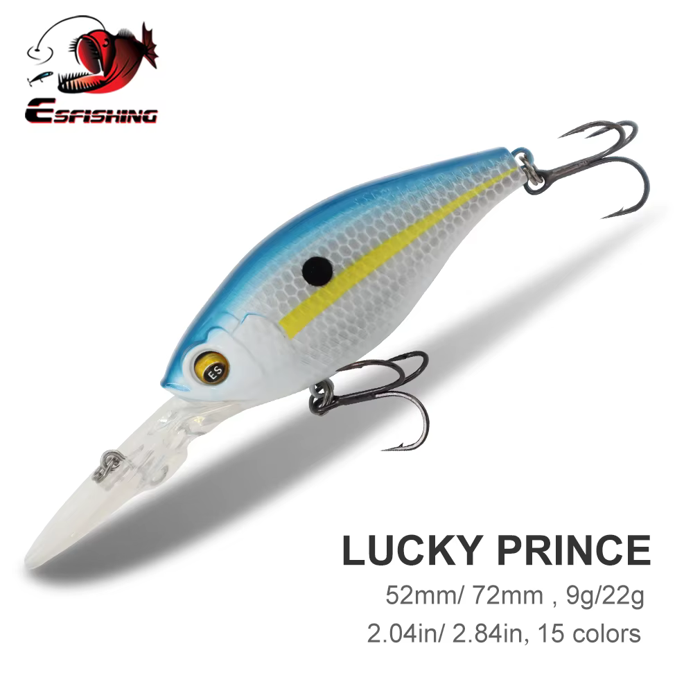 ESFISHING Lucky Prince Crankbait para lubina