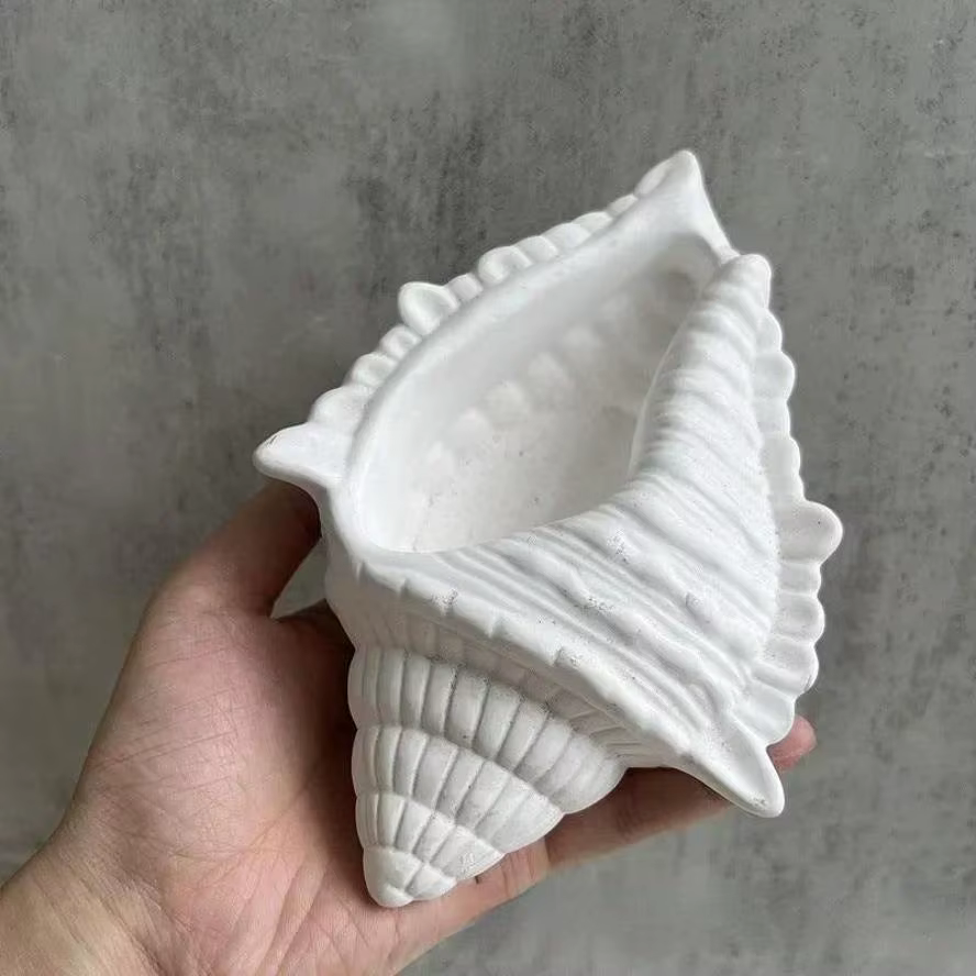 Molde de Silicona Concha para Macetas de Suculentas – Yeso y Concreto DIY - imagen 3