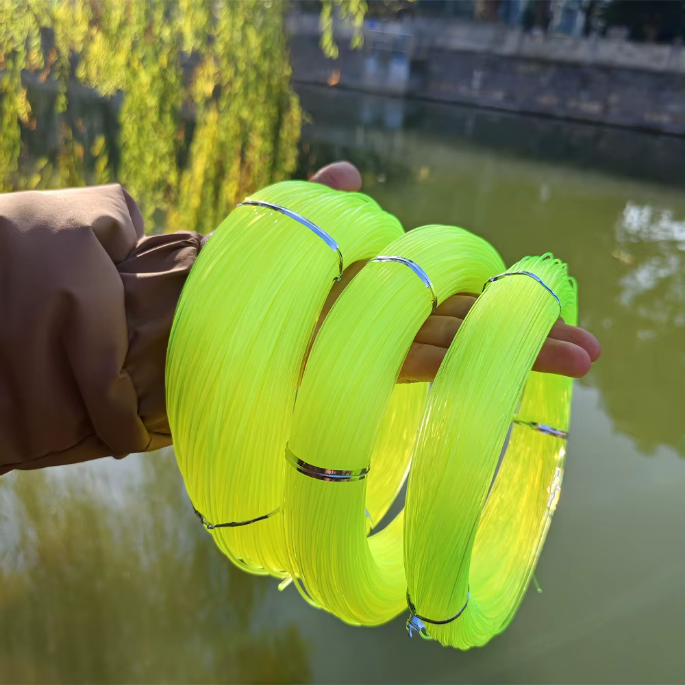 Detalle del hilo de nailon monofilamento para pesca