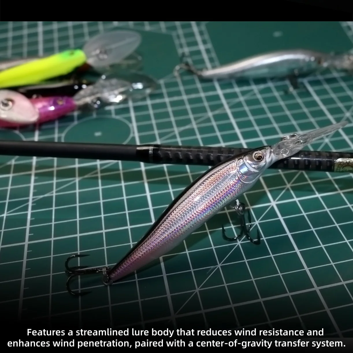 Swolfy Señuelo Wobbler Minnow 75 mm – Jerkbait para lubina y lucio - imagen 2