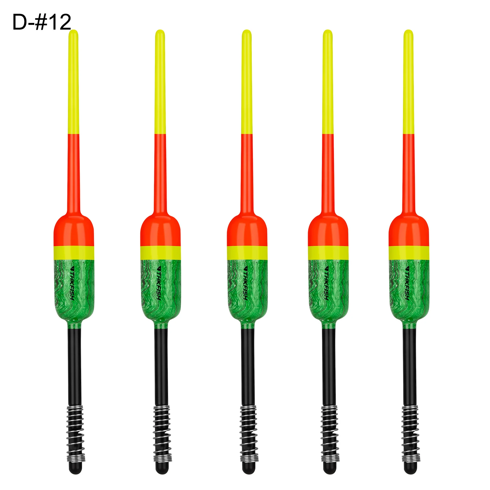 Presentación del pack de 5 flotadores THKFISH