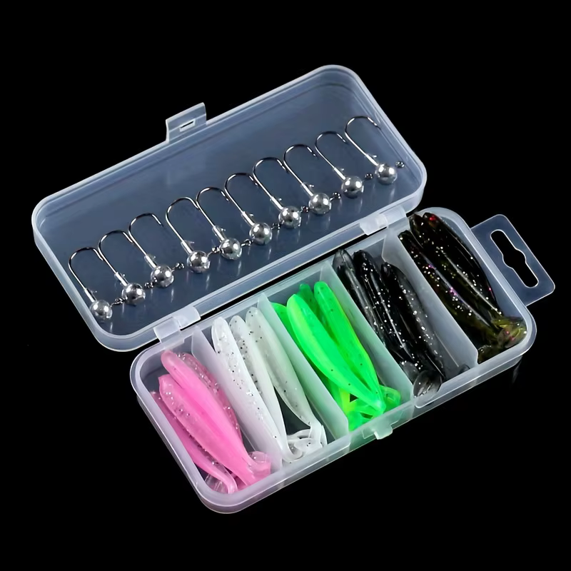 Pack Vinilos Montados con Jig Head – Señuelos Blandos Pesca - imagen 4