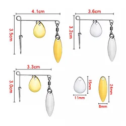 Bazooka Spinnerbait Metal Cuchara Lucio Pesca Jigging Invierno
