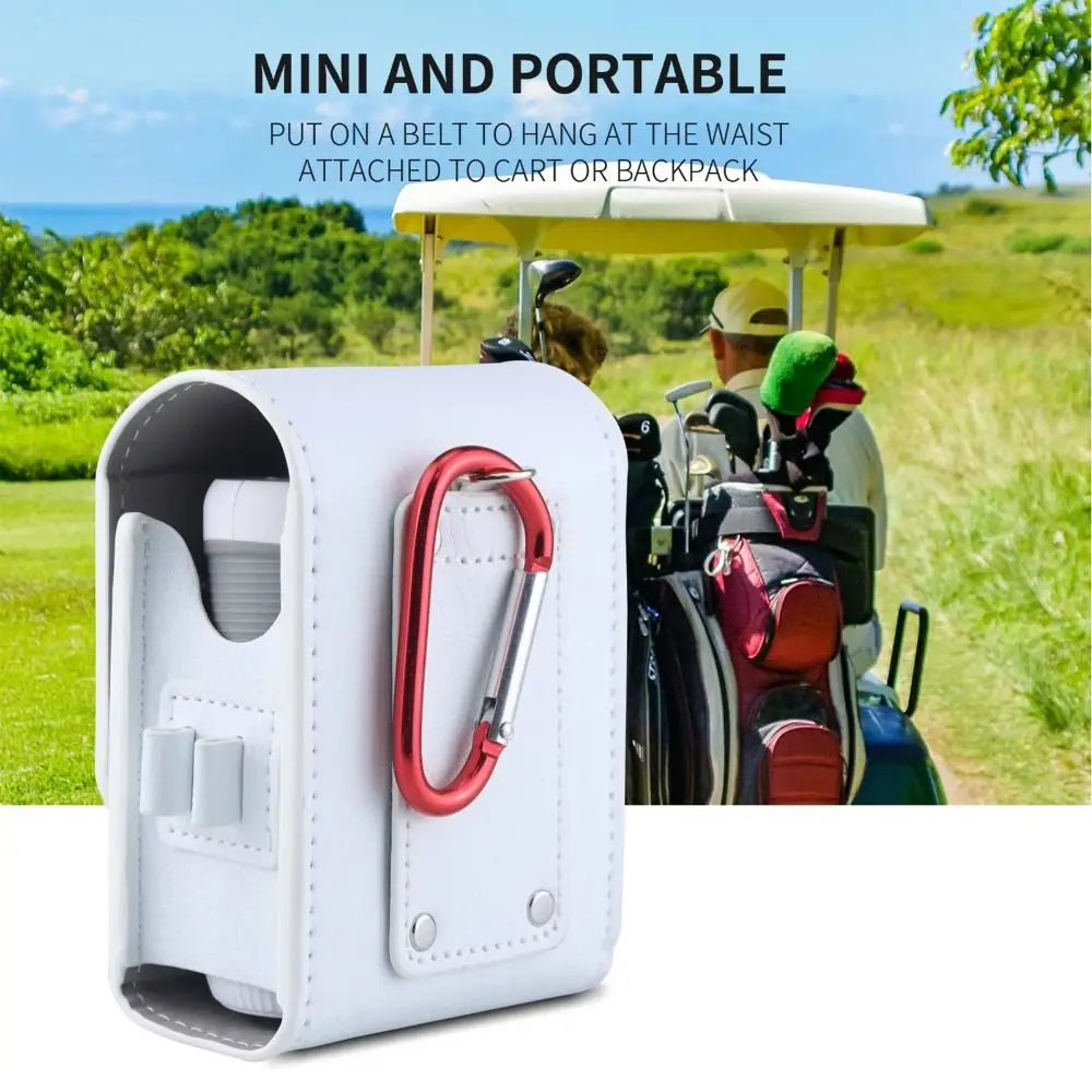 Estuche rígido para telémetro de golf de cuero PU con hebilla - imagen 5