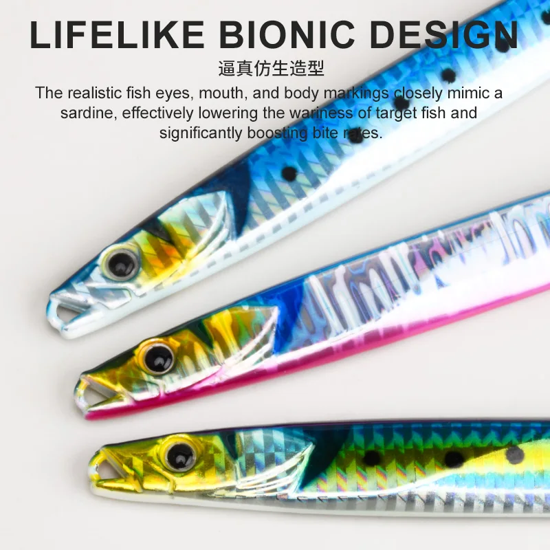 Jigs de largo alcance Obsession J165 – metal hundimiento rápido - imagen 5