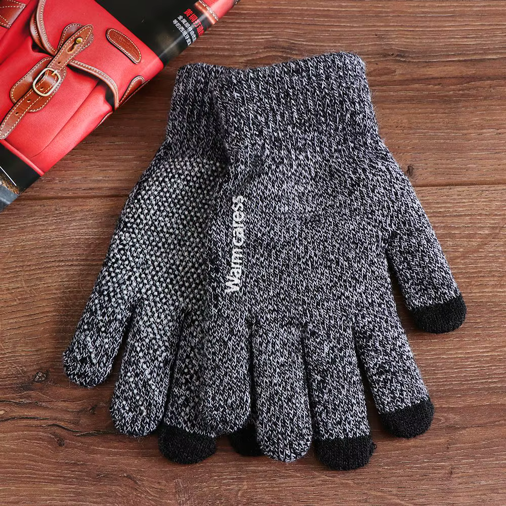 Guantes térmicos de pesca táctiles – Antideslizantes lana elástica - imagen 2