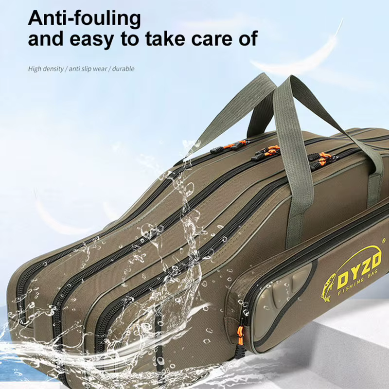 Bolsa transportadora para caña de pescar plegable y resistente al agua - imagen 3