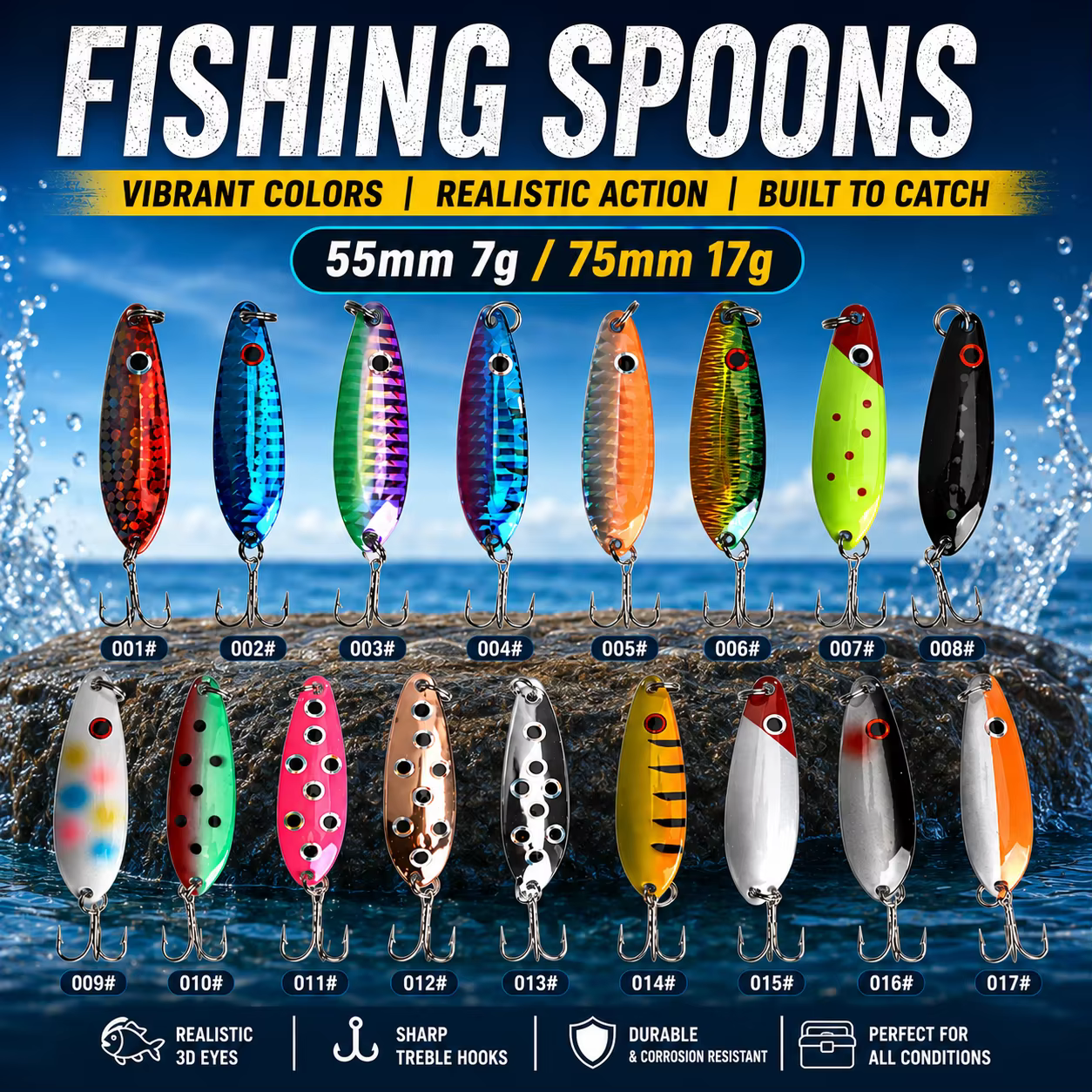 Señuelo Metal Jigging FishingFans 55-75mm - imagen 5