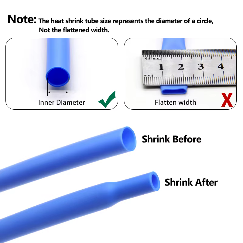 Tubo termocontraíble silicona azul pesca – Aislante cables embarcación - imagen 2
