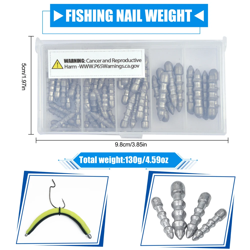 Plomos Drop Shot para Lubina – Kit Inserción con Varios Pesos - imagen 4