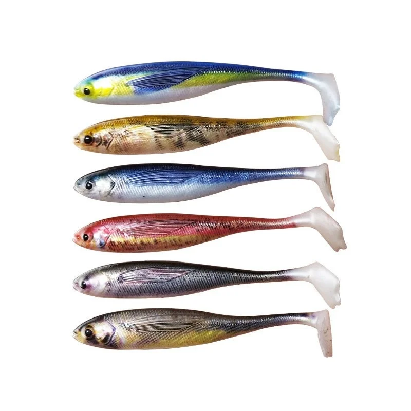 Pack completo de señuelos swimbait de 12 piezas en 6 colores