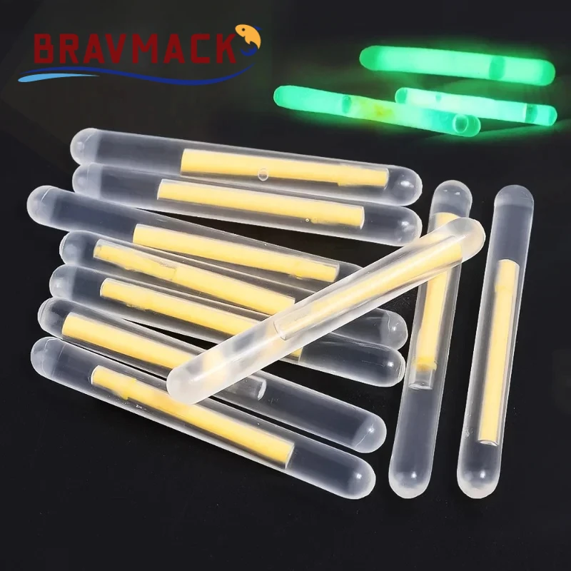 BRAVMACK Caña de Pesca Flotante Fluorescente Nocturna
