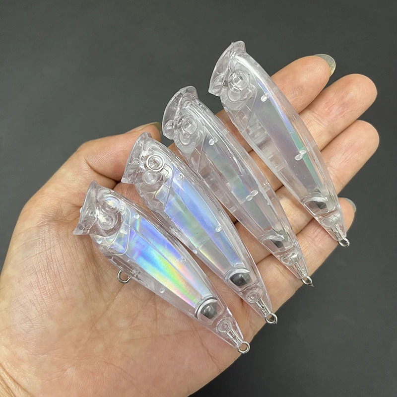 Señuelo Popper blanco 3D flotante Topwater – Pop cebo