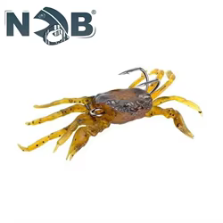 NGB Señuelo Vinilo Cangrejo Hundimiento con Jig Head Doble Anzuelo