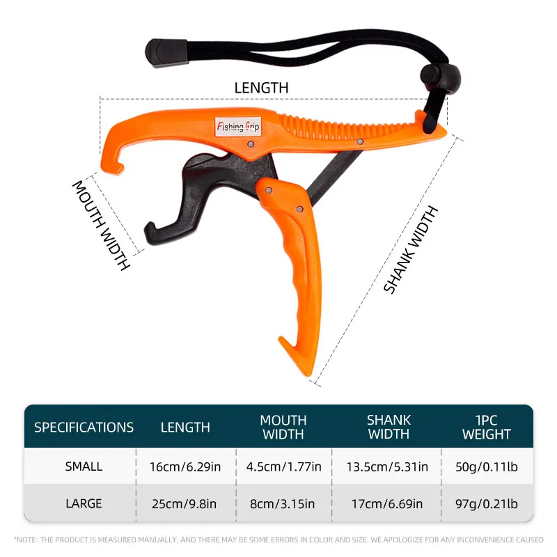 Pinza para peces ShareShark ABS con cuerda ajustable y flotante - imagen 3
