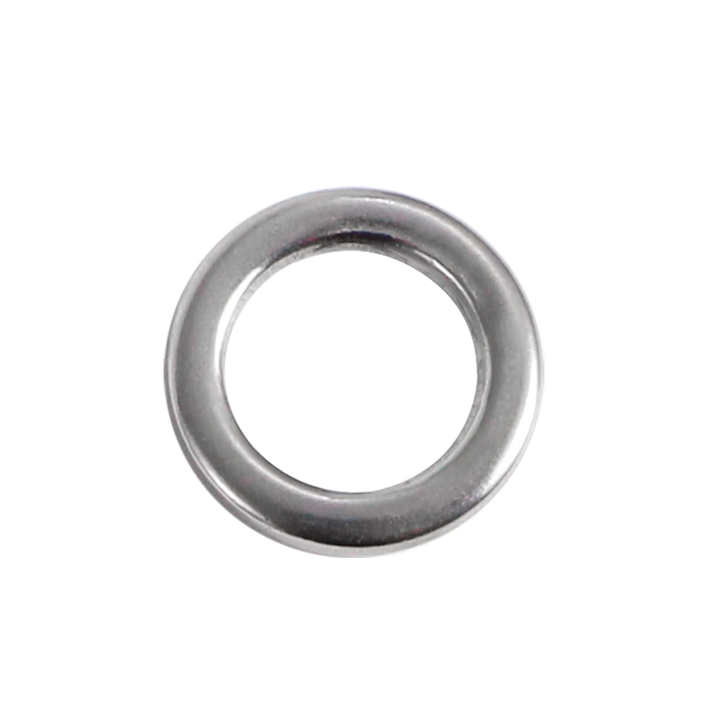 JiggingPro anillos sólidos jigging acero inoxidable conectores señuelo - imagen 4