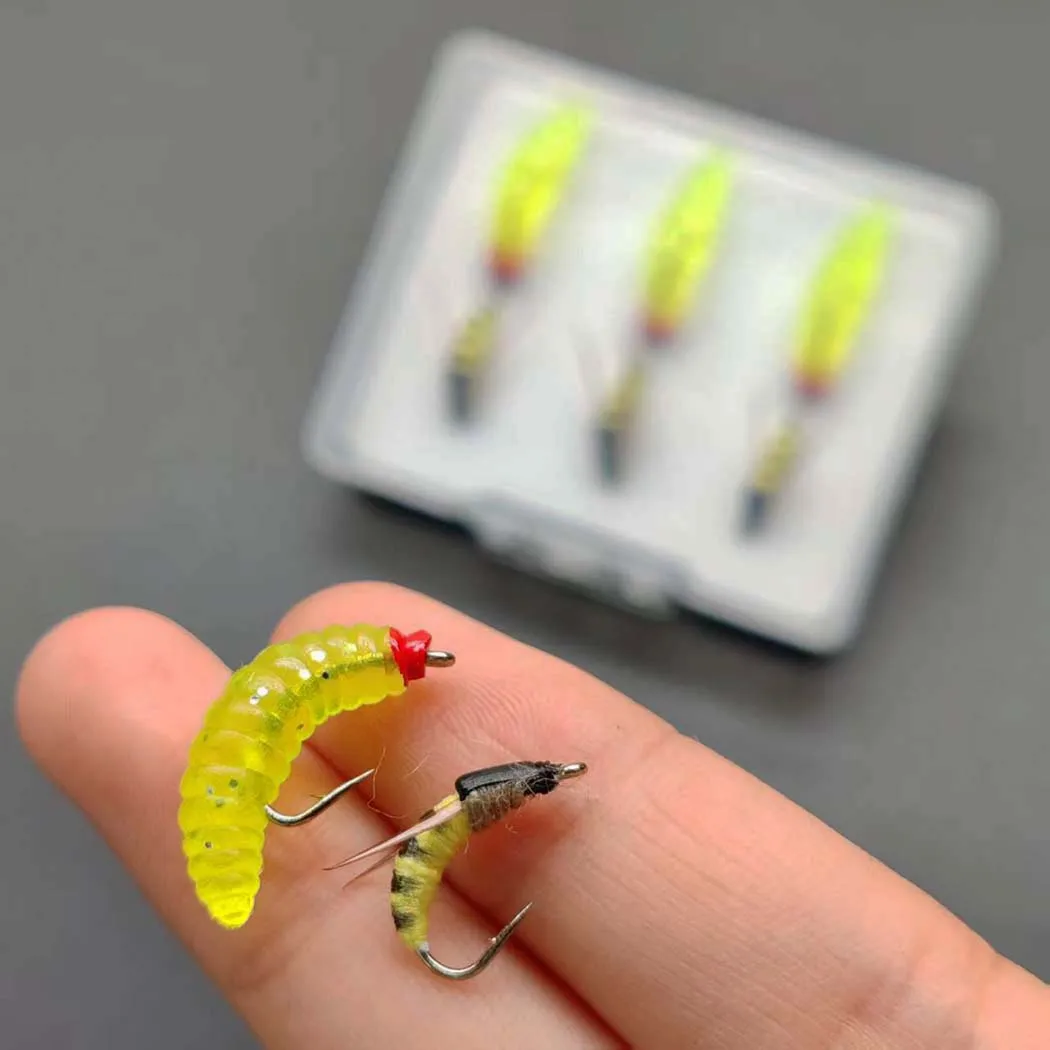 Cebo con mosca seca Ninfa – estilos mixtos para trucha y salmón - imagen 4