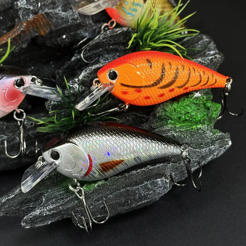 Señuelo flotante Crankbait rígido con sonido y anzuelo triple - imagen 3