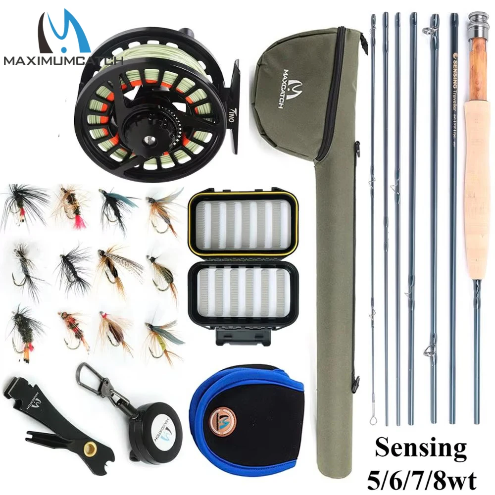 Maximumcatch Traveler kit caña mosca carbono con carrete y línea - imagen 4