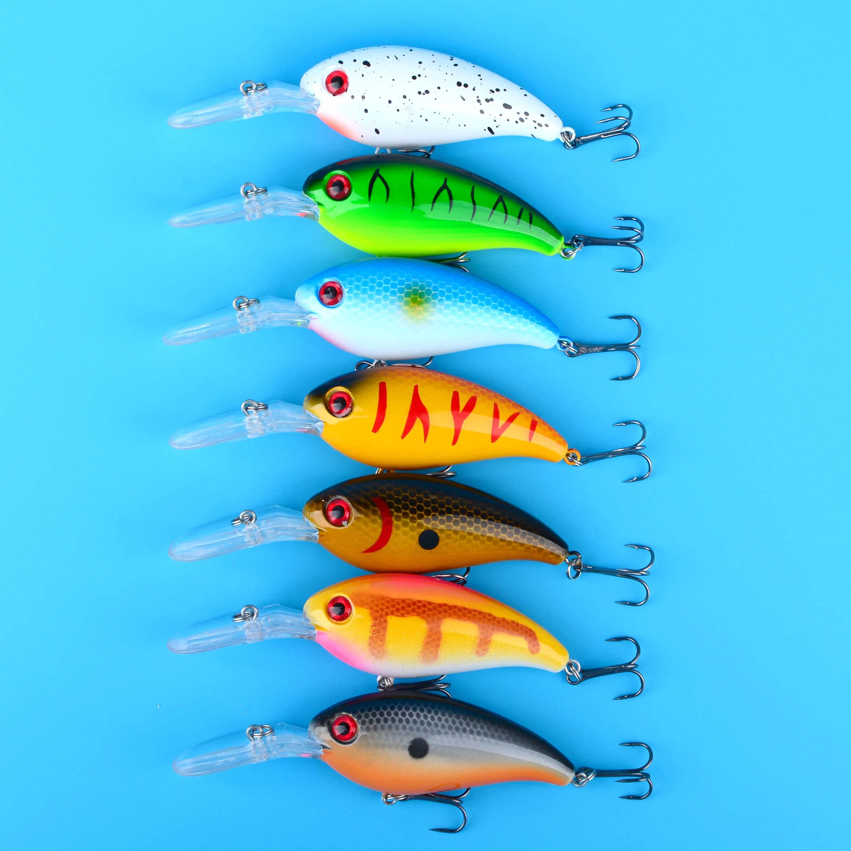 Vista lateral del crankbait con pala larga
