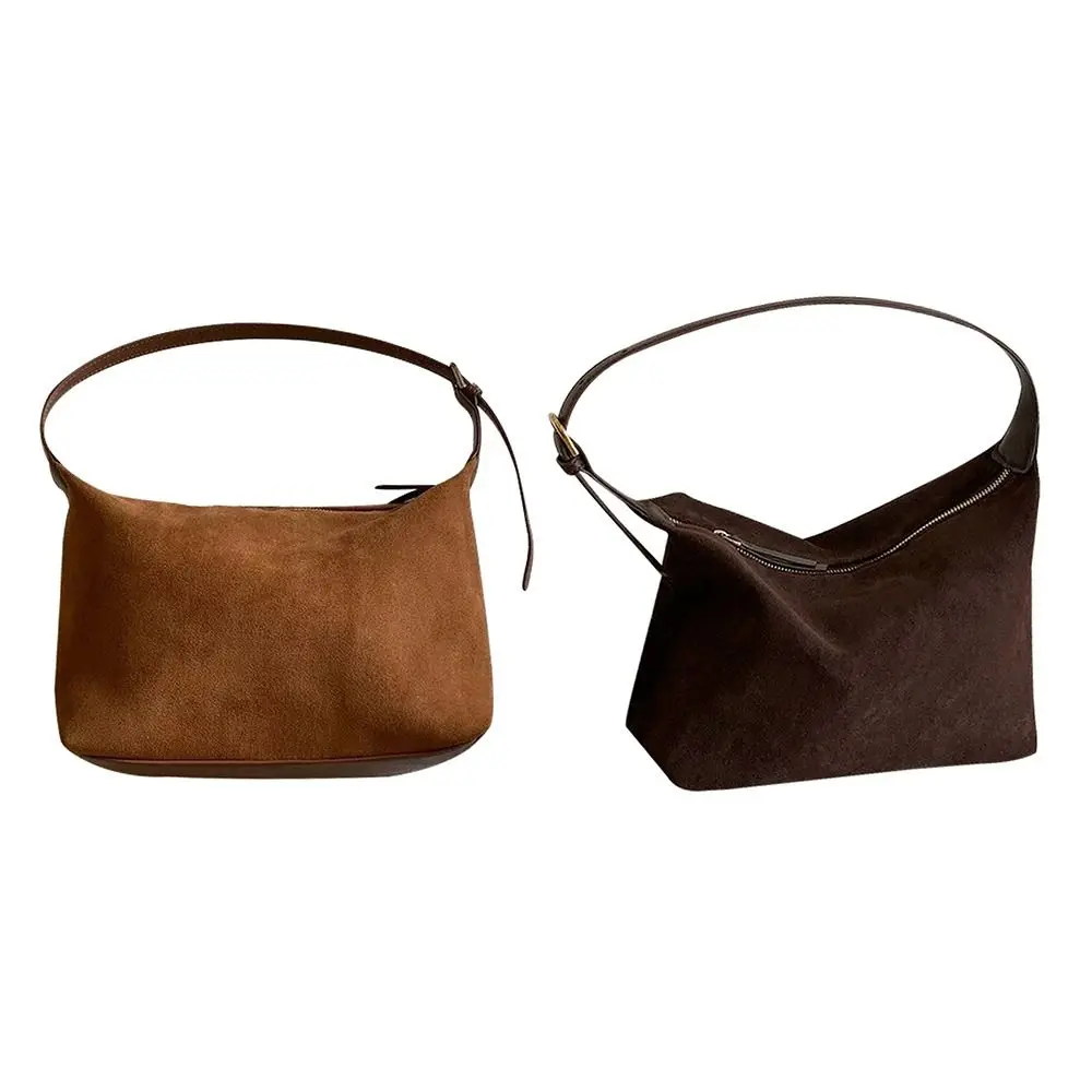 Bolso Bandolera Dumpling de Terciopelo Gamuza Gran Capacidad - imagen 5