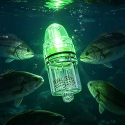 Luz LED subacuática verde intermitente para pesca nocturna profunda