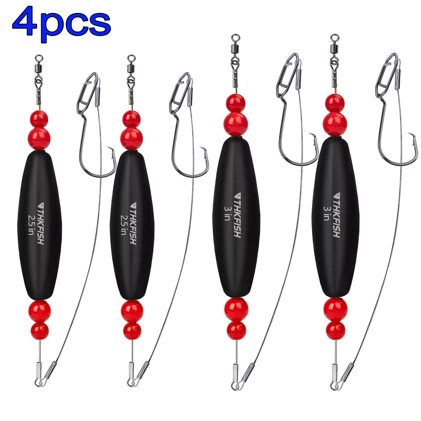 THKFISH Flotador deslizante de EVA para siluro con anzuelo circular - imagen 3