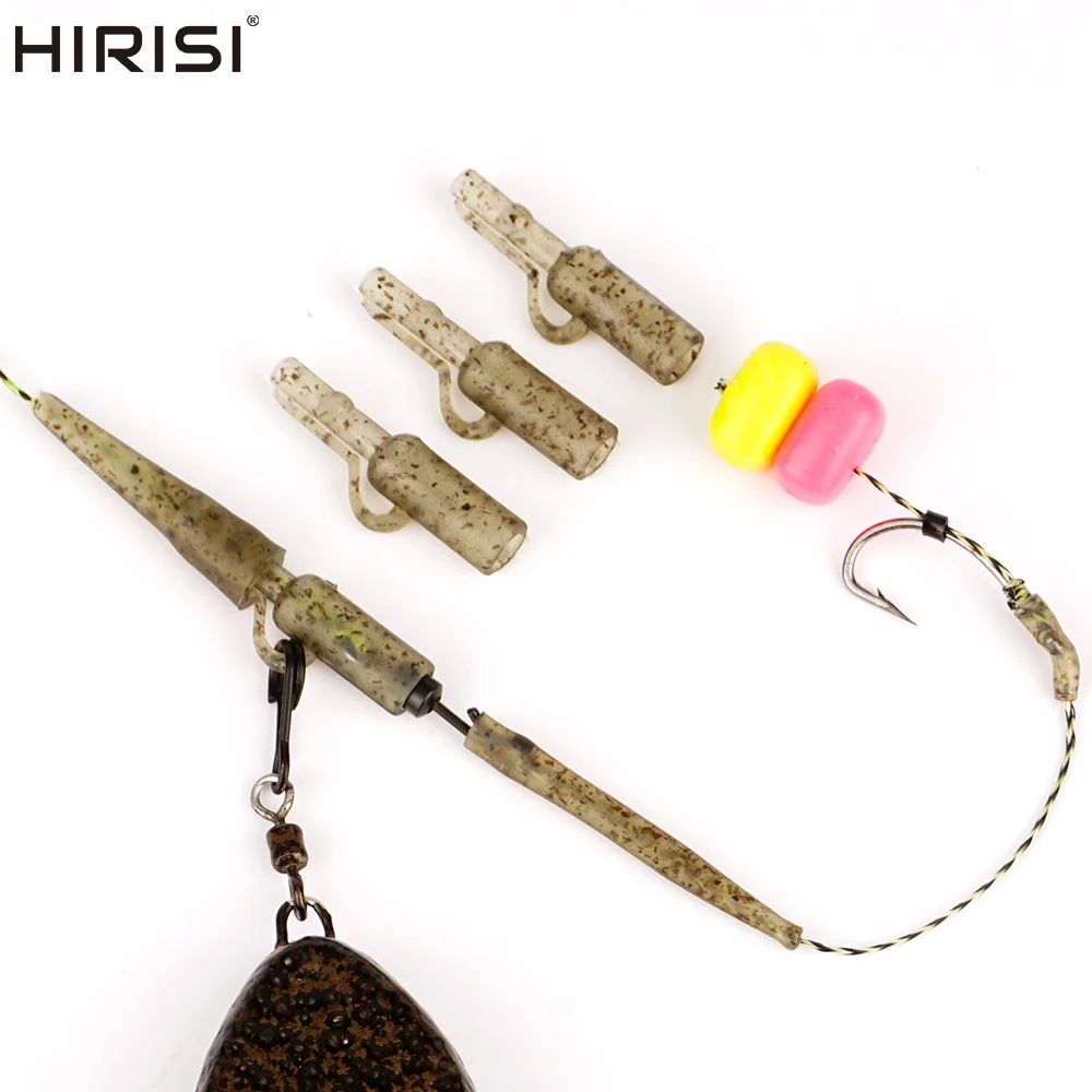 Clips de plomo Hirisi para pesca de carpa, cierre seguro