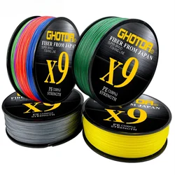 GHOTDA X9 Sedal trenzado marino resistente para pesca en agua salada