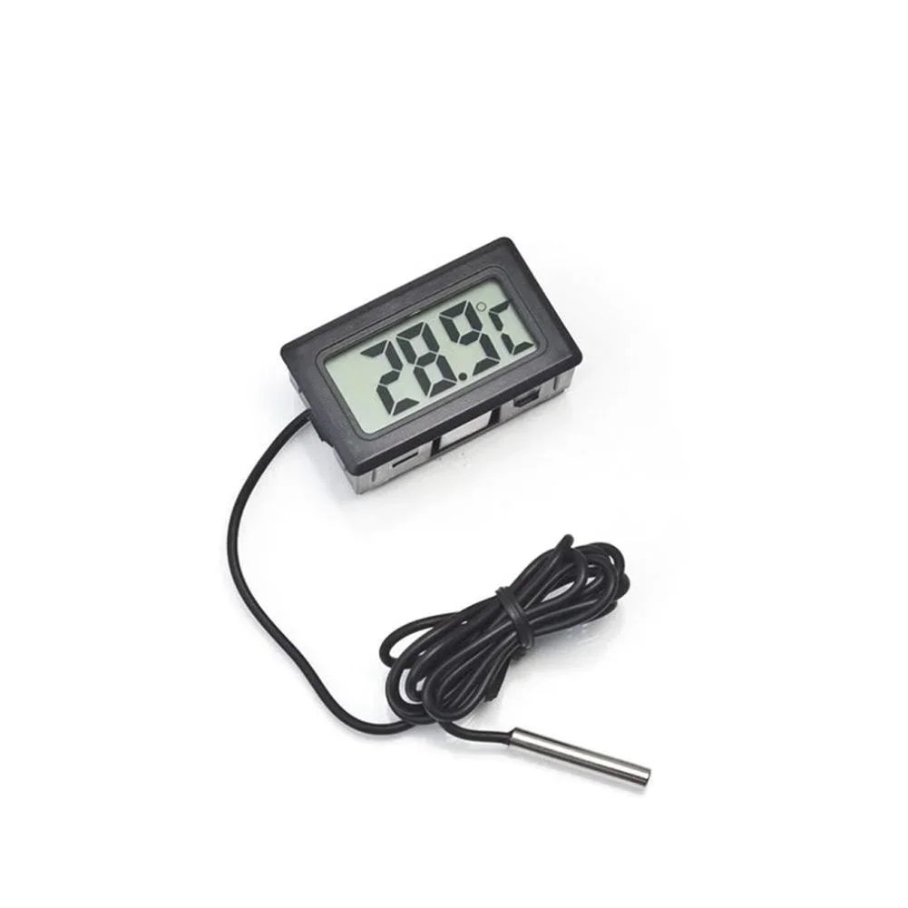 Termómetro digital LCD con sonda impermeable para acuario