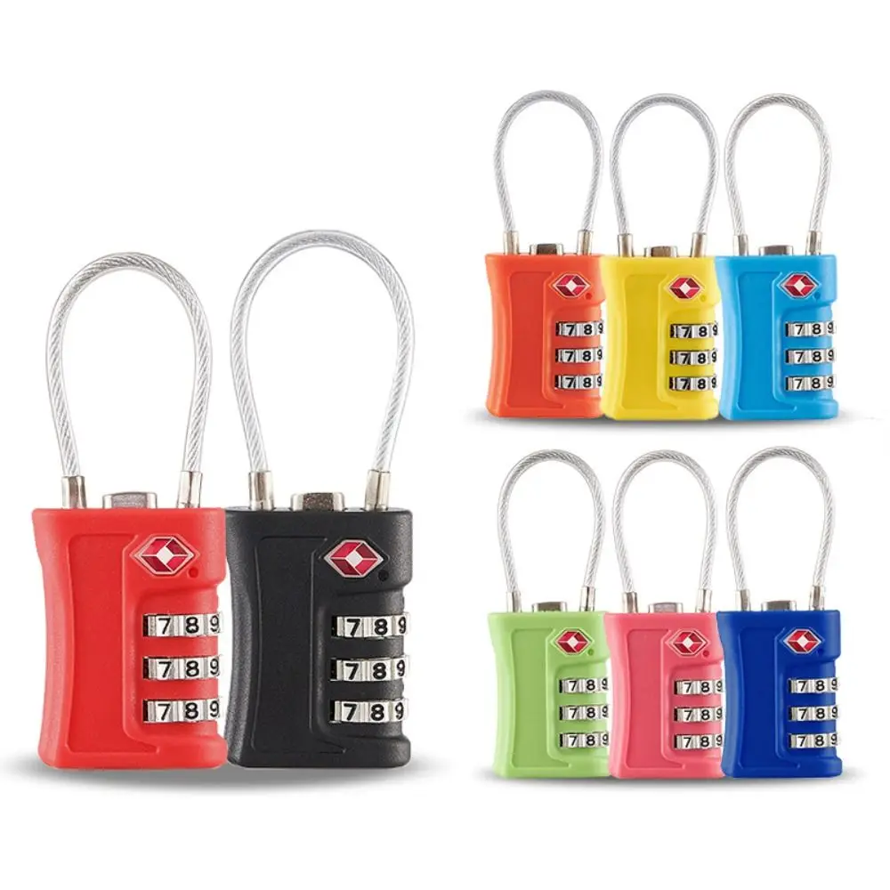 Candado TSA con cable y combinación para maleta y viaje - imagen 4