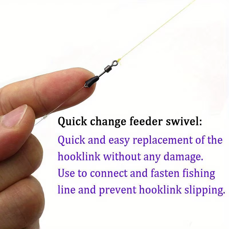 Conector rápido con emerillón para montajes de carpfishing - imagen 4