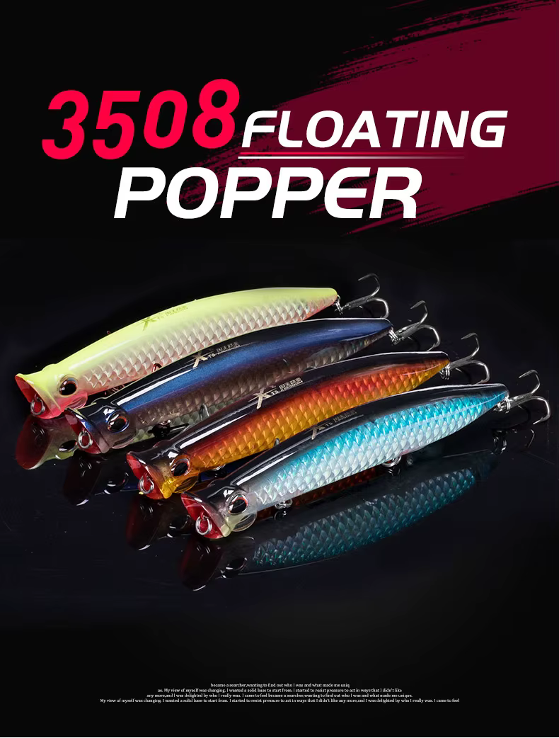 Vista general del señuelo Kingdom Topwater Popper