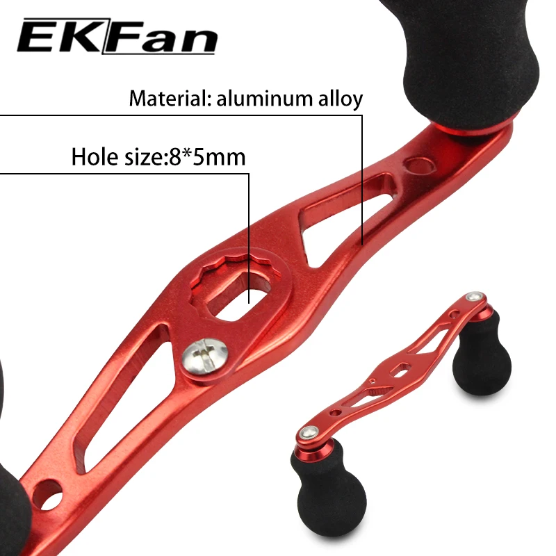 Instalación del mango EKFan en carrete de baitcasting
