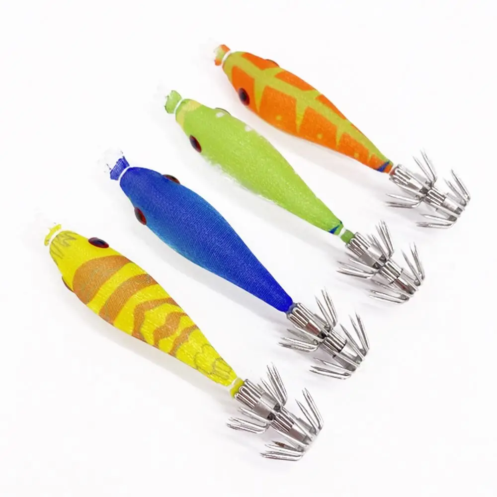 Jigs de plomo realistas con camarón para pesca de calamar y pulpo - imagen 2